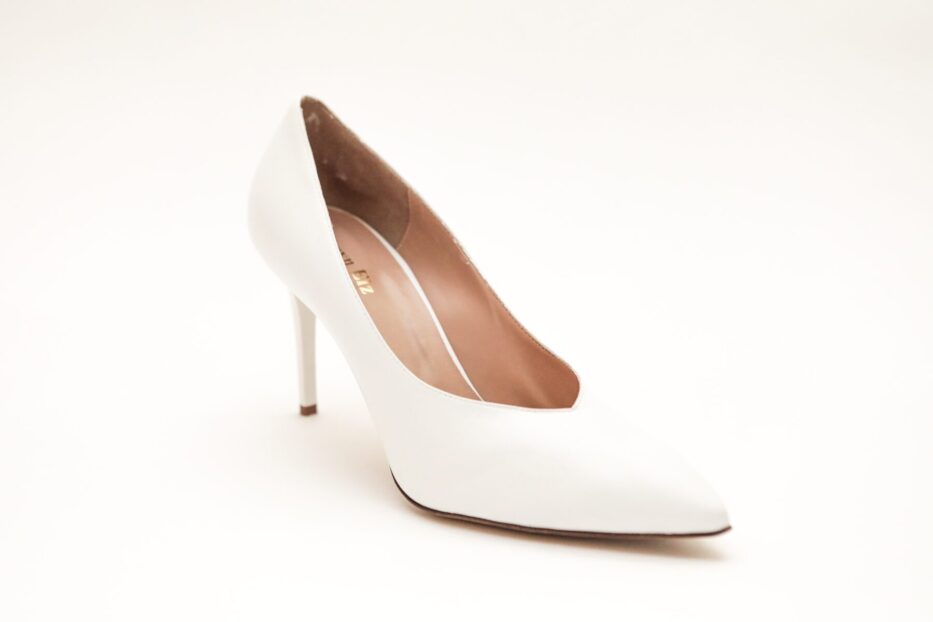 Large size white heels for women